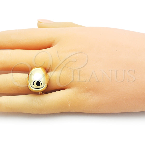 Anillo Elegante 01.341.0128 Oro Laminado, Diseño de Gota, Pulido, Tono Dorado (One size fits all)