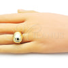 Anillo Elegante 01.341.0128 Oro Laminado, Diseño de Gota, Pulido, Tono Dorado (One size fits all)