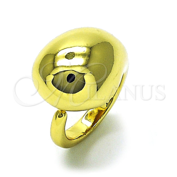 Anillo Elegante 01.341.0128 Oro Laminado, Diseño de Gota, Pulido, Tono Dorado (One size fits all)
