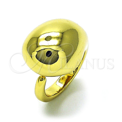 Anillo Elegante 01.341.0128 Oro Laminado, Diseño de Gota, Pulido, Tono Dorado (One size fits all)