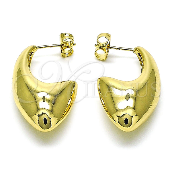 Argolla Pequeña 02.163.0305.18 Oro Laminado, Pulido, Tono Dorado