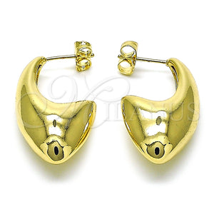 Argolla Pequeña 02.163.0305.18 Oro Laminado, Pulido, Tono Dorado