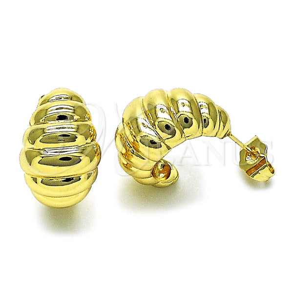 Argolla Pequeña 02.195.0271.20 Oro Laminado, Pulido, Tono Dorado