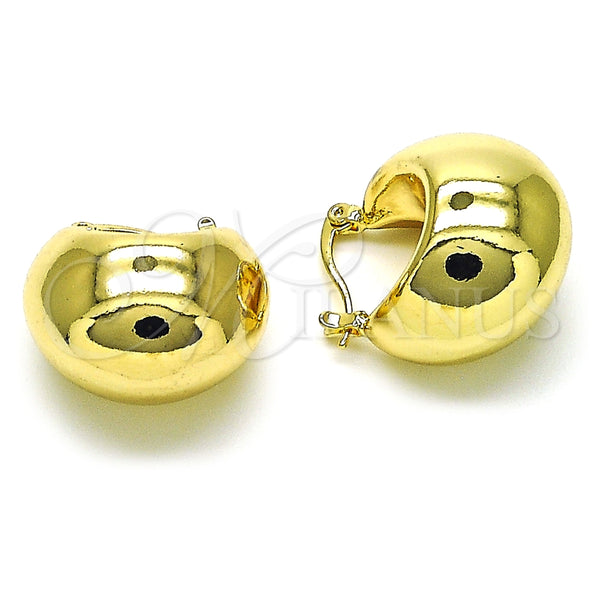 Argolla Pequeña 02.195.0272.25 Oro Laminado, Diseño de Hueco, Pulido, Tono Dorado