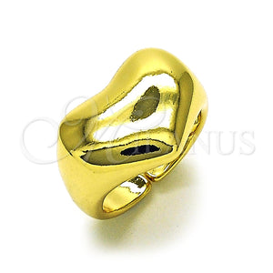 Anillo Elegante 01.341.0132 Oro Laminado, Diseño de Corazón, Pulido, Tono Dorado (One size fits all)