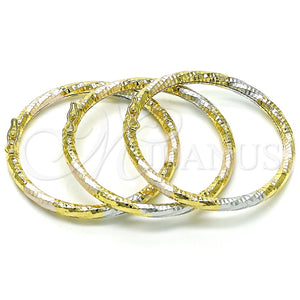 Aro Trio 07.93.0018.02 Oro Laminado, Diseño de Hueco, Diamantado, Tono Dorado (04 MM Thickness, Size 2 (1.75 Diameter))