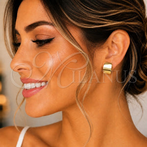 Arete Dormilona 02.385.0041 Oro Laminado, Pulido, Tono Dorado