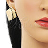 Arete Dormilona 02.385.0041 Oro Laminado, Pulido, Tono Dorado