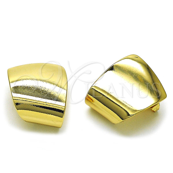 Arete Dormilona 02.385.0041 Oro Laminado, Pulido, Tono Dorado