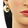 Arete Dormilona 02.385.0043 Oro Laminado, Pulido, Tono Dorado