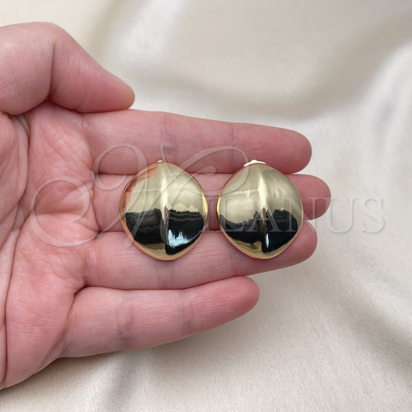 Arete Dormilona 02.385.0043 Oro Laminado, Pulido, Tono Dorado