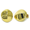 Arete Dormilona 02.385.0043 Oro Laminado, Pulido, Tono Dorado