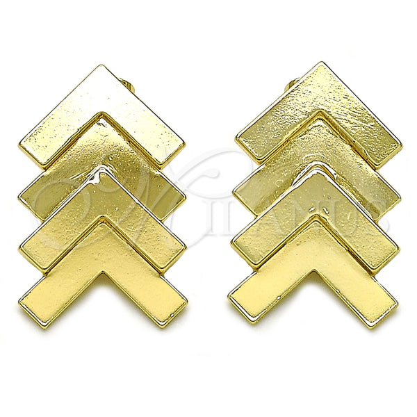 Arete Dormilona 02.385.0044 Oro Laminado, Pulido, Tono Dorado