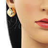 Arete Dormilona 02.385.0047 Oro Laminado, Pulido, Tono Dorado