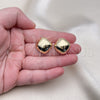 Arete Dormilona 02.385.0047 Oro Laminado, Pulido, Tono Dorado
