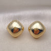 Arete Dormilona 02.385.0047 Oro Laminado, Pulido, Tono Dorado