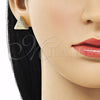 Arete Dormilona 02.195.0275 Oro Laminado, Mate, Tono Dorado