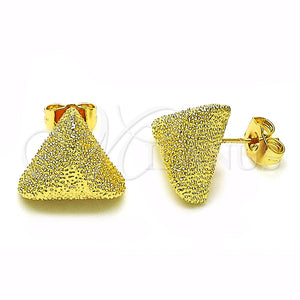 Arete Dormilona 02.195.0275 Oro Laminado, Mate, Tono Dorado