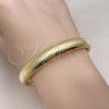 Pulsera Elegante 03.213.0252.08 Oro Laminado, Diseño de Bead Expandible, Pulido, Tono Dorado (12 MM Thickness, 8 Inches Length)