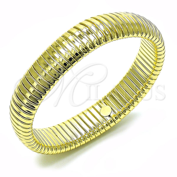 Pulsera Elegante 03.213.0253.08 Oro Laminado, Diseño de Bead Expandible, Pulido, Tono Dorado (14 MM Thickness, 8 Inches Length)