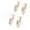 Argolla Mediana 02.196.0116.1.40 Oro Laminado, Diseño de Cubana, Pulido, Tono Dorado