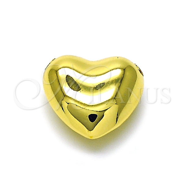 Dije Elegante 05.368.0004 Oro Laminado, Diseño de Corazón, Pulido, Tono Dorado