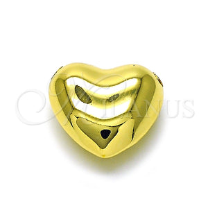 Dije Elegante 05.368.0004 Oro Laminado, Diseño de Corazón, Pulido, Tono Dorado