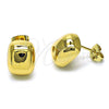 Arete Dormilona 02.342.0332 Oro Laminado, Pulido, Tono Dorado