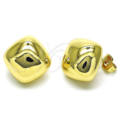 Arete Dormilona 02.195.0282 Oro Laminado, Pulido, Tono Dorado