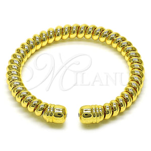 Aro Individual 07.170.0023 Oro Laminado, Diseño de Torcido y Espiral, Pulido, Tono Dorado (07 MM Thickness, One size fits all)