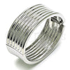 Aro Individual 07.307.0018.1.04 Rodio Laminado, Pulido, Rodinado (Grosor 25 MM, Talla 4 (2,25 de Diámetro))