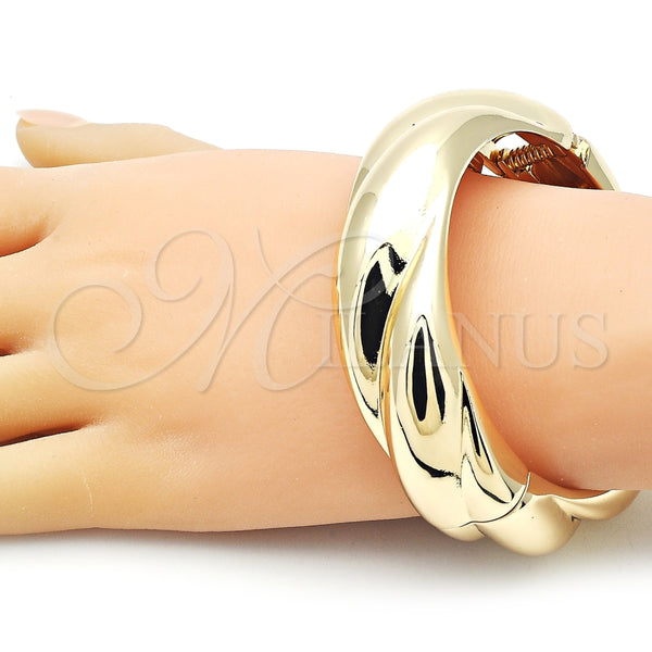 Aro Individual 07.307.0027.04 Oro Laminado, Diseño de Torcido, Pulido, Tono Dorado (20 MM Thickness, Size 4 (2.25 Diameter))