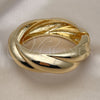Aro Individual 07.307.0027.04 Oro Laminado, Diseño de Torcido, Pulido, Tono Dorado (20 MM Thickness, Size 4 (2.25 Diameter))