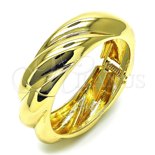 Aro Individual 07.307.0027.04 Oro Laminado, Diseño de Torcido, Pulido, Tono Dorado (20 MM Thickness, Size 4 (2.25 Diameter))