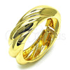 Aro Individual 07.307.0027.04 Oro Laminado, Diseño de Torcido, Pulido, Tono Dorado (20 MM Thickness, Size 4 (2.25 Diameter))