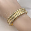 Aro Individual 07.307.0028.04 Oro Laminado, Diseño de Torcido, Diamantado, Tono Dorado (18 MM Thickness, Size 4 (2.25 Diameter))