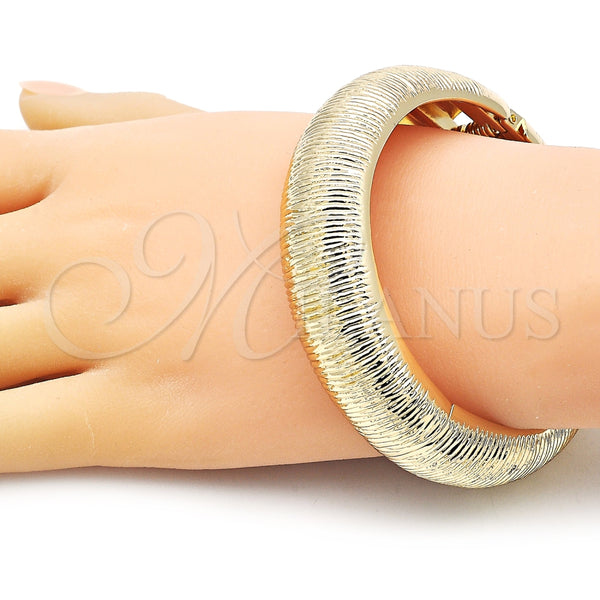 Aro Individual 07.307.0029.04 Oro Laminado, Cepillado, Tono Dorado (18 MM Thickness, Size 4 (2.25 Diameter))
