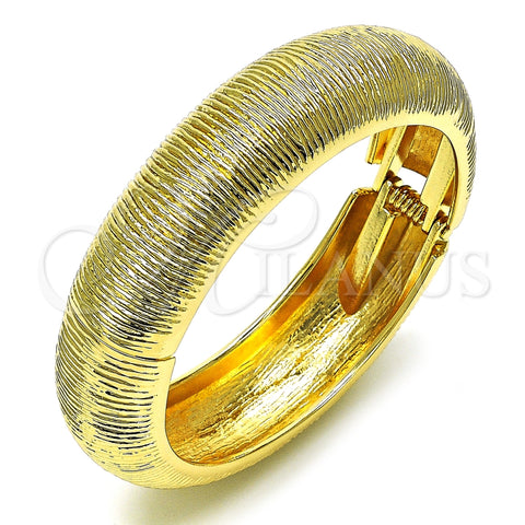 Aro Individual 07.307.0029.04 Oro Laminado, Cepillado, Tono Dorado (18 MM Thickness, Size 4 (2.25 Diameter))