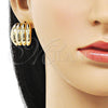 Arete Dormilona 02.213.0661 Oro Laminado, Pulido, Tono Dorado