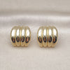 Arete Dormilona 02.213.0661 Oro Laminado, Pulido, Tono Dorado