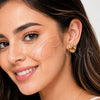 Arete Dormilona 02.196.0131 Oro Laminado, Diseño de Nudo, Pulido, Tono Dorado