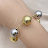 Pulsera Elegante 03.341.0222.08 Oro Laminado, Diseño de Bola y Hueco, Pulido, Dos Tonos (16 MM Thickness, 8 Inches Length)