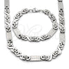 Collar y Pulsera 06.363.0057.24 Acero Inoxidable, Pulido, Tono Plateado