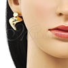 Arete Dormilona 02.163.0323 Oro Laminado, Pulido, Tono Dorado