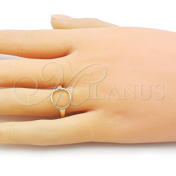 Anillo Elegante 01.213.0062 Oro Laminado, Pulido, Tono Dorado (One size fits all)