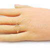 Anillo Elegante 01.213.0062 Oro Laminado, Pulido, Tono Dorado (One size fits all)
