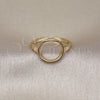 Anillo Elegante 01.213.0062 Oro Laminado, Pulido, Tono Dorado (One size fits all)