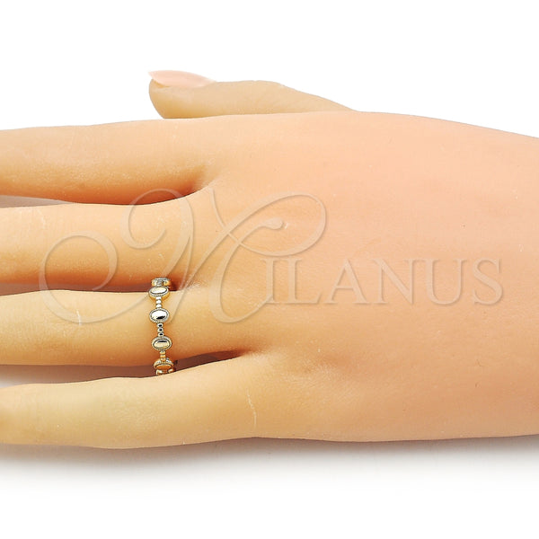 Anillo Elegante 01.213.0065 Oro Laminado, Diamantado, Tono Dorado (One size fits all)