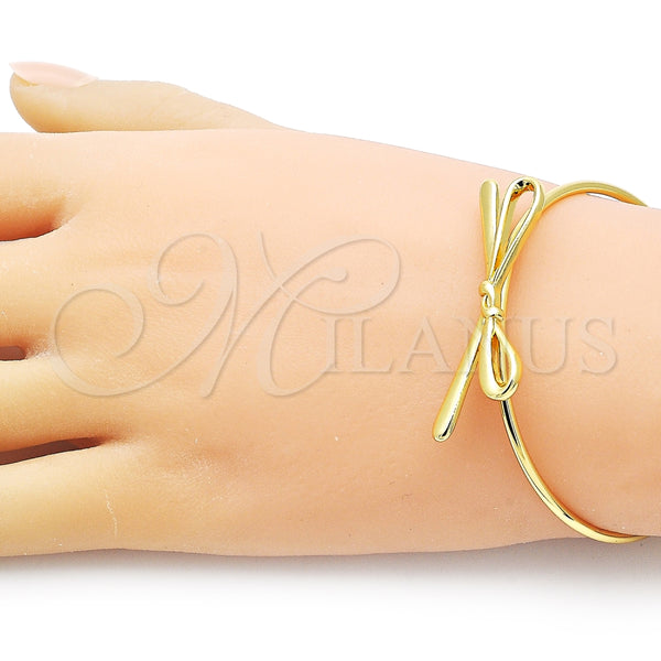 Aro Individual 07.341.0060 Oro Laminado, Diseño de Arco, Pulido, Tono Dorado (02 MM Thickness, One size fits all)