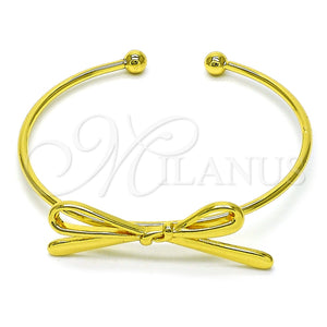 Aro Individual 07.341.0060 Oro Laminado, Diseño de Arco, Pulido, Tono Dorado (02 MM Thickness, One size fits all)